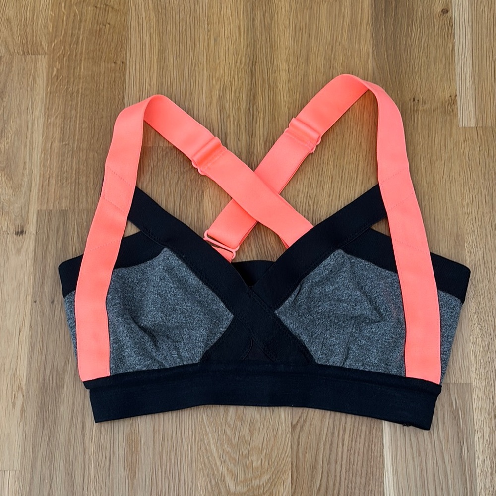 TNA Black and Pink Sports Bra Intimates & Sleepwear